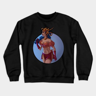 Epic pinup with metal crown Crewneck Sweatshirt